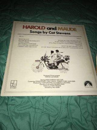 RARE Promotional Cat Stevens Harold & Maude LP Vinyl Films Book 45’s Posters 9