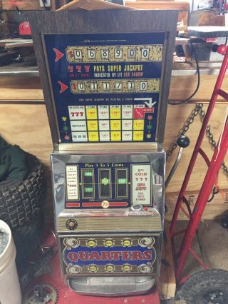 Bally Antique Slot Machine 3 Reel,  Broken
