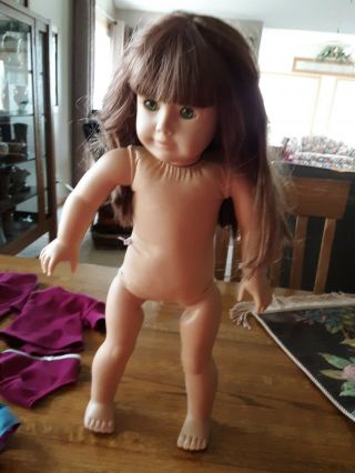 Vintage American Girl Doll Pleasant Company 1986 Brwn Hair Green Eyes
