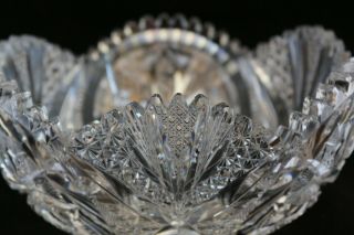 MAGNIFICENT ANTIQUE AMERICAN BRILLIANT CUT GLASS CRYSTAL ABP BOWL 6