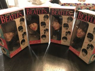 Vintage Remco Beatles Dolls In Boxes Complete Set