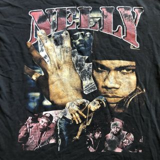 Vintage Nelly Ride Wit Me Bootleg Rap T Shirt Size L