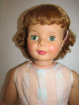 Vintage Doll Ideal PATTI PLAYPAL Blonde Curly Top BABY FACE 35” 1959 - 1960s 12