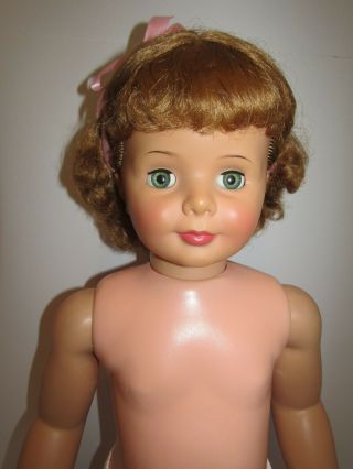 Vintage Doll Ideal PATTI PLAYPAL Blonde Curly Top BABY FACE 35” 1959 - 1960s 6