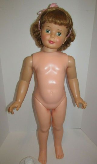 Vintage Doll Ideal PATTI PLAYPAL Blonde Curly Top BABY FACE 35” 1959 - 1960s 9