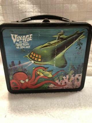 Vintage Voyage to The Bottom of The Sea Metal Lunchbox 1967 Aladdin 2