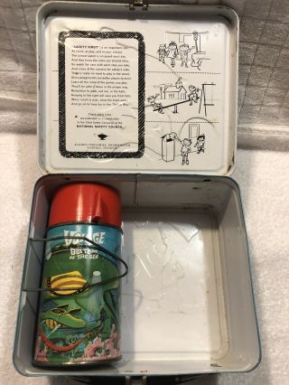 Vintage Voyage to The Bottom of The Sea Metal Lunchbox 1967 Aladdin 6
