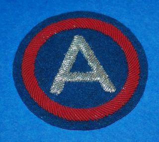 Post Ww2 German Made Bullion 3rd Army Patch,  A Real Beauty (glows)