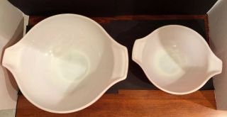 Four Pyrex Pink Gooseberry Cinderella Vtg Mixing Bowls Vintage Set 441 - 444 3