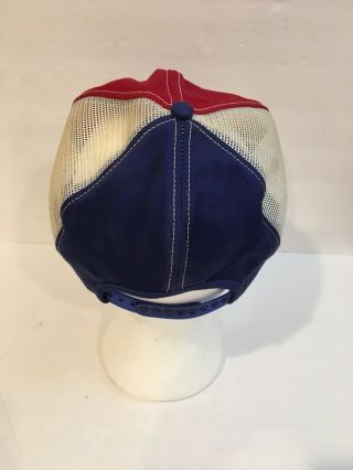 Rare Vintage K Products Hat Snapback Trucker Hat Phillips 66 USA Red White Blue 4
