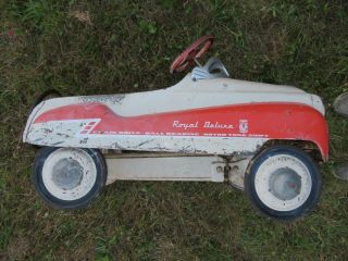 Vintage Murray ROYAL DELUXE Pedal Car w/SPARE TIRE & SHIFT STICK 2