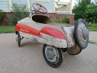 Vintage Murray ROYAL DELUXE Pedal Car w/SPARE TIRE & SHIFT STICK 3