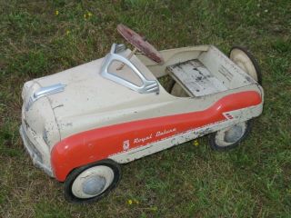 Vintage Murray ROYAL DELUXE Pedal Car w/SPARE TIRE & SHIFT STICK 4