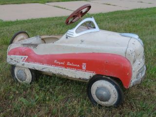 Vintage Murray ROYAL DELUXE Pedal Car w/SPARE TIRE & SHIFT STICK 5