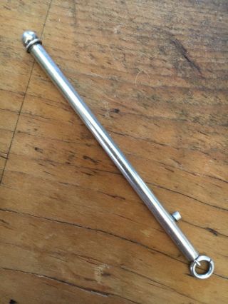 Vintage/ Antique Metal Personal Retractable Swizzle Stick