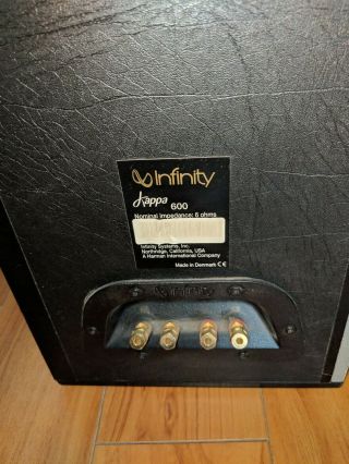 Vintage Infinity Kappa 600 Floor Standing Speakers made in danmark rare 6
