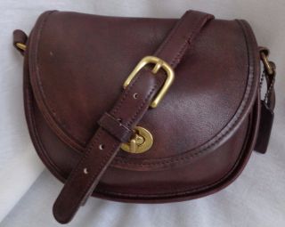Vintage Coach Brown Glove Leather Watson 9981 Crossbody/purse/shoulderbag