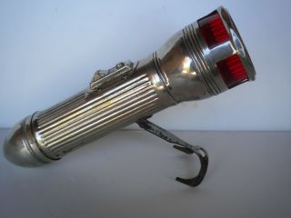 VINTAGE PHILLIPS 66 RED HEAD MOTORISTS FLASHLIGHT PATENT 1921 2