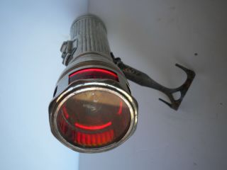 VINTAGE PHILLIPS 66 RED HEAD MOTORISTS FLASHLIGHT PATENT 1921 3