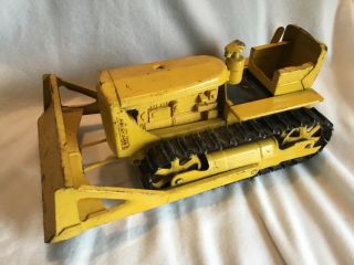 Vintage Doepke Model Toys Pressed Steel D - 6 Track Caterpillar Bulldozer
