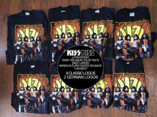 Kiss Concert Tee Shirts Rock Metal 70 