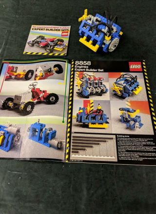 Vintage Lego Set 8858 Engine.  Very Rare.  100 Complete W/instructions & Brochure
