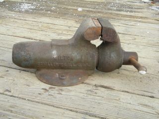Vintage Wilton Bullet 4 " Vise Machinist Bench Tool 4670 Schiller Ill.  Hd 101028