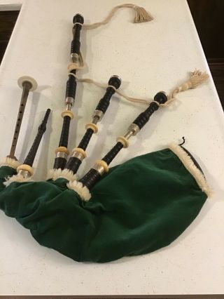 Vintage Bagpipes.  Unknown Maker.