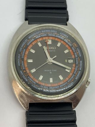 Vintage Seiko World Time Gmt 6117 - 6400 Not Reserve
