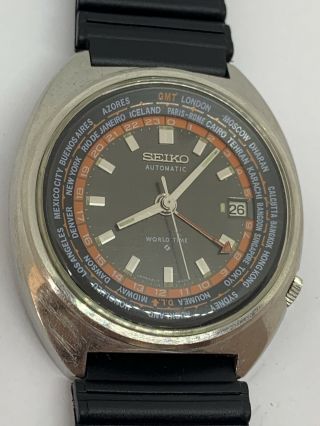 Vintage Seiko World Time GMT 6117 - 6400 not reserve 7