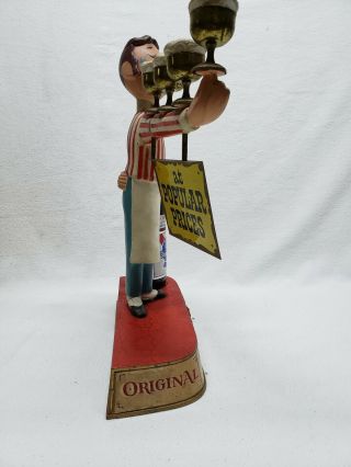 Vintage Pabst Blue Ribbon Beer Figure Sign Display Bartender 7
