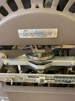 Vintage Graphotype Model 6381 Addressograph Mulitgraph Corp 5