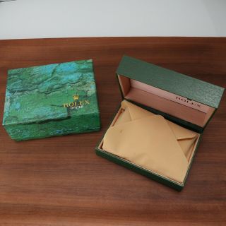 Vintage Rolex Watch Swiss Green Oyster Inner Outer Box 68.  00.  2