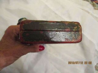 ANTIQUE VICTORIAN RING BOX,  VELVET LINED,  PROVINCIAL STYLE,  48 RING SLOTS,  RARE 5