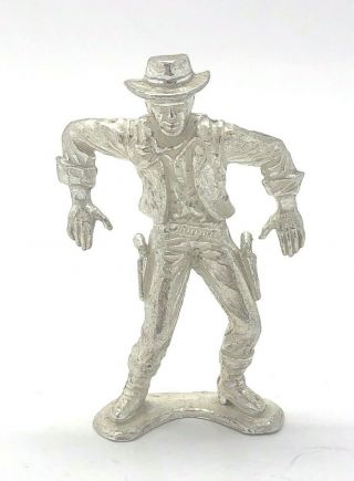 Peacemaker Fine Silver.  999 Pure 99.  9 Bullion Cowboy Figurine 77g Elemetal