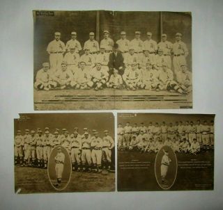 Pre - 1942 Vintage Baseball 1909 1912 Team Pictures - Supplement The Sporting News