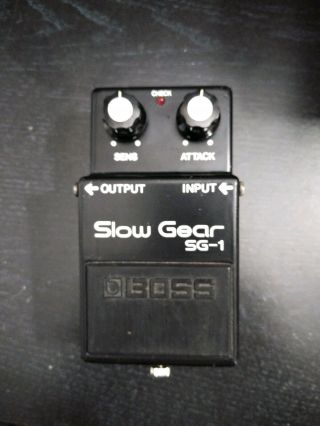 Boss Sg - 1 Slow Gear Guitar Effect Pedal | Euc,  Rare,  Made In Japan