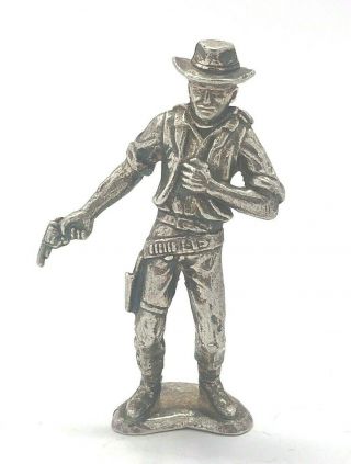 Peacemaker Fine Silver.  999 Pure 99.  9 Bullion Cowboy Figurine 73g Elemetal