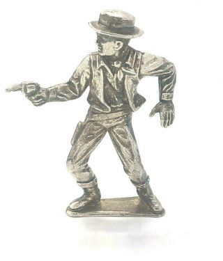 Peacemaker Fine Silver.  999 Pure 99.  9 Bullion Cowboy Figurine 71g Elemetal