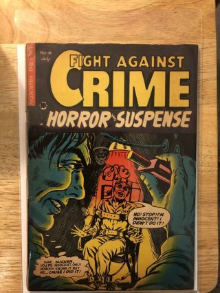 Vintage Fight Against Crime Comic Book Vol.  1,  No.  14,  July 1953