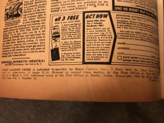 Vintage Fight Against Crime Comic Book Vol.  1,  No.  14,  July 1953 3
