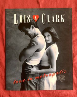 Very Rare Lois & Clark Promo Brochure With Pics & Slides: Teri Hatcher Dean Cain