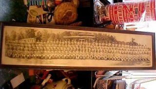 Yard Long Picture Wwii Soldiers Battery E 12th Ca.  Eng Bn.  Fort Eustis,  Va 09/41