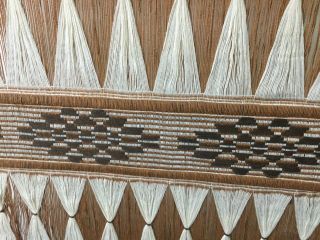 Vintage Macrame Wall Hanging Made in Colombia 100 Cotton Diamonds 28 