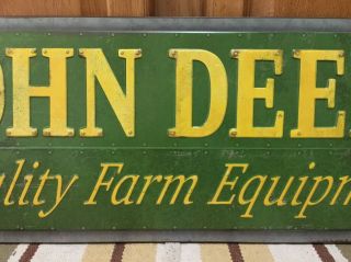 JOHN DEERE Metal Sign Farm Barn Vintage Style Industrial Tractor 30 