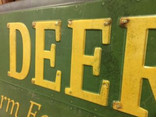 JOHN DEERE Metal Sign Farm Barn Vintage Style Industrial Tractor 30 