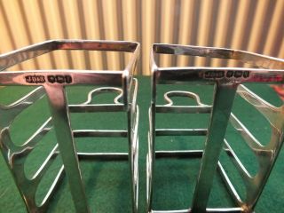 A Art Deco Solid Silver Toast / Letter Racks - James Dixon & Sons 4