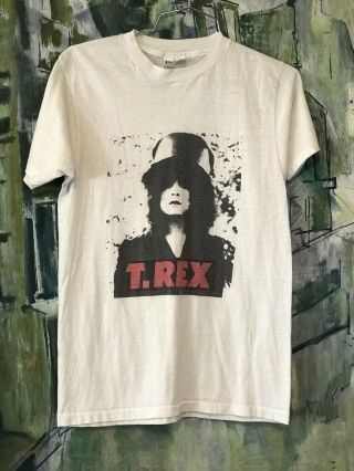 Vintage 1980s T.  Rex Marc Bolan The Slider T - Shirt Punk Glam Rock David Bowie M