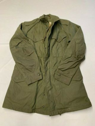 Mens Military Green Vintage Zip Up M - 1951 Field Jacket Sz Xs
