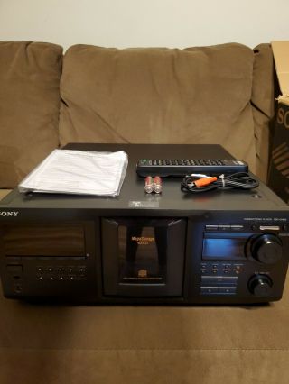 Sony Cdp - Cx455 400 Disc Changer Player With Remote Rare